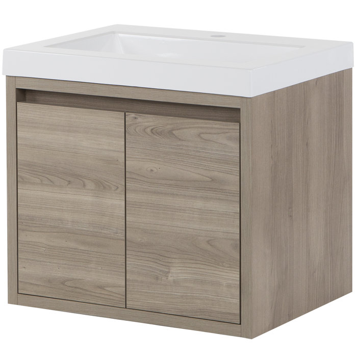 Mercury Row® Altenburg 25'' Wall Mounted Single Bathroom Vanity with